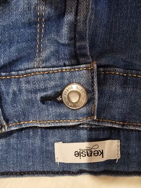 Kensie Jeans Womens Cropped Capri Cuffed Medium Wash Denim Size 26